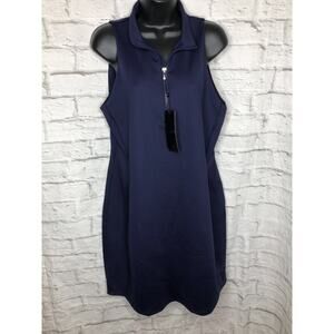 NWT Greyson Nova Sleeveless Golf Dress Women Size XL Midnight Sky